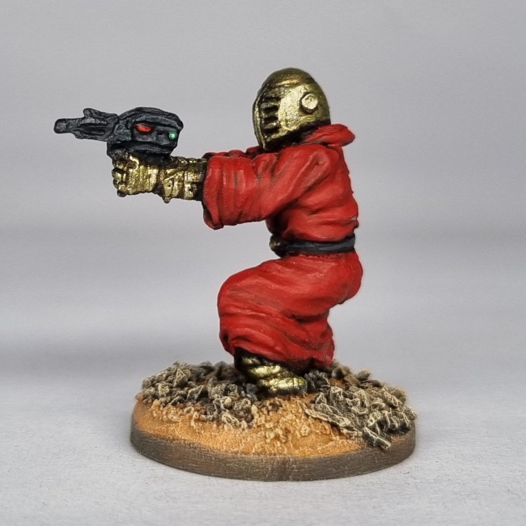 Citadel Spacefarers 25mm vintage science fiction S29 Dark Disciple Monk with Bolt Gun