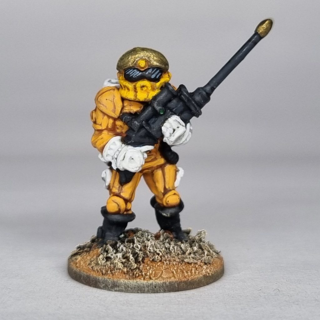 Citadel Spacefarers 25mm vintage science fiction S34 Imperial Marine with Needle Rifle
